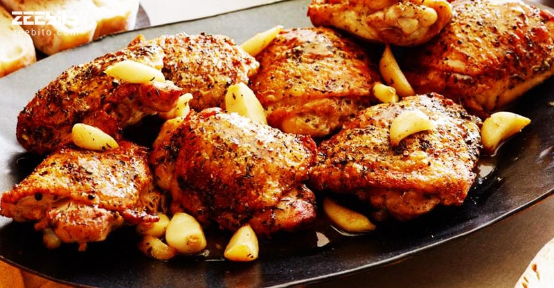 آشپزی کتوژنیک برای ناهار کتوژنیک با مرغ سیر