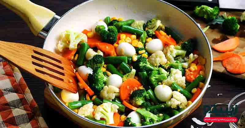 لیست غذاهای خام گیاهخواری؛ سبزیجات