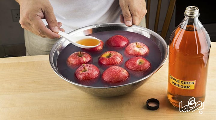 غذاهای چربی‌سوز برای لاغری شکم؛ سرکه سیب
